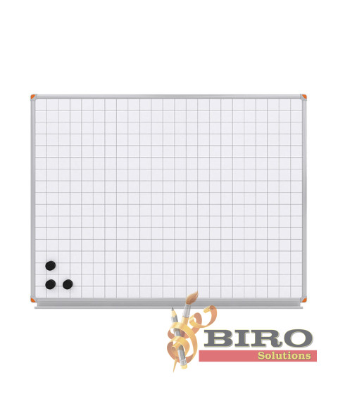 Tabla Whiteboard pătrățele 90x120 cm, ELEGANT